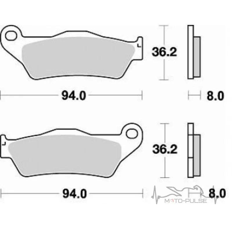 Колодки тормозные Braking BR 746CM44