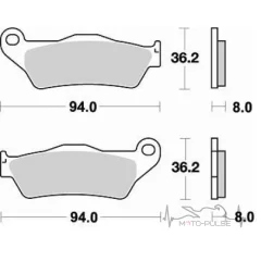 Колодки тормозные Braking BR 746CM44