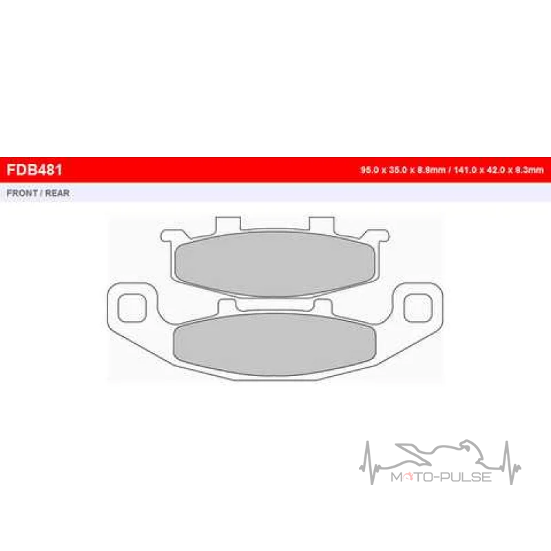 Колодки тормозные FE FDB481P