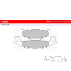 Колодки тормозные FE FDB481P
