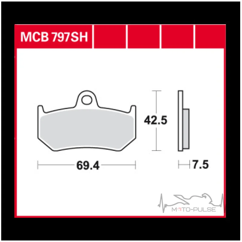 Колодки тормозные TRW MCB797SH