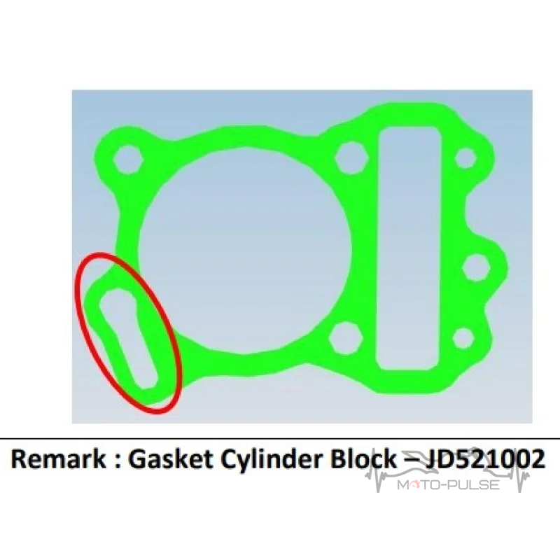 Прокладка под ЦПГ Bajaj NS125/BOXER JD521002