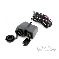 USB+ прикуриватель с крепелением на руль
