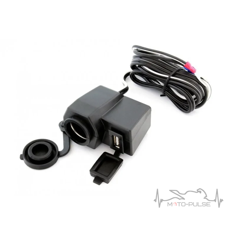 USB+ прикуриватель с крепелением на руль