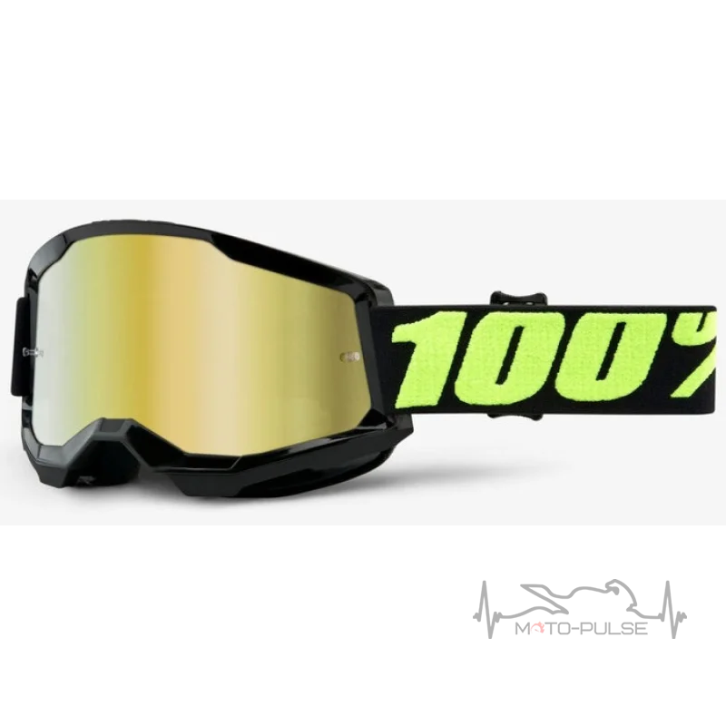 Очки кроссовые 100% STRATA 2 Goggle Upsol - Mirror Gold Lens