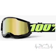 Очки кроссовые 100% STRATA 2 Goggle Upsol - Mirror Gold Lens