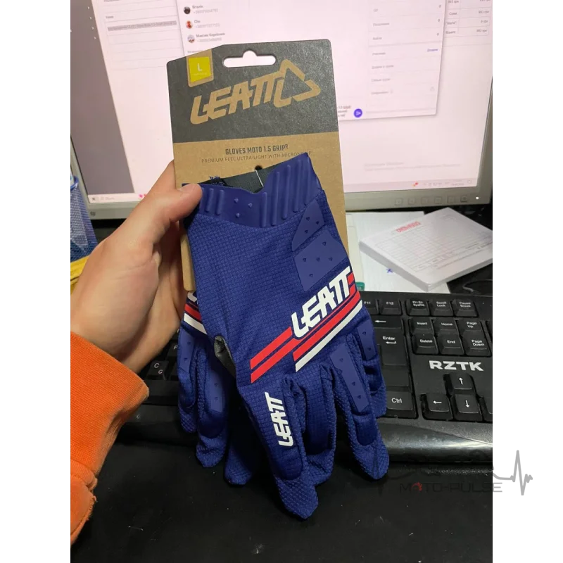 Мотоперчатки  LEATT Glove Moto 1.5 GripR [Royal] (L)