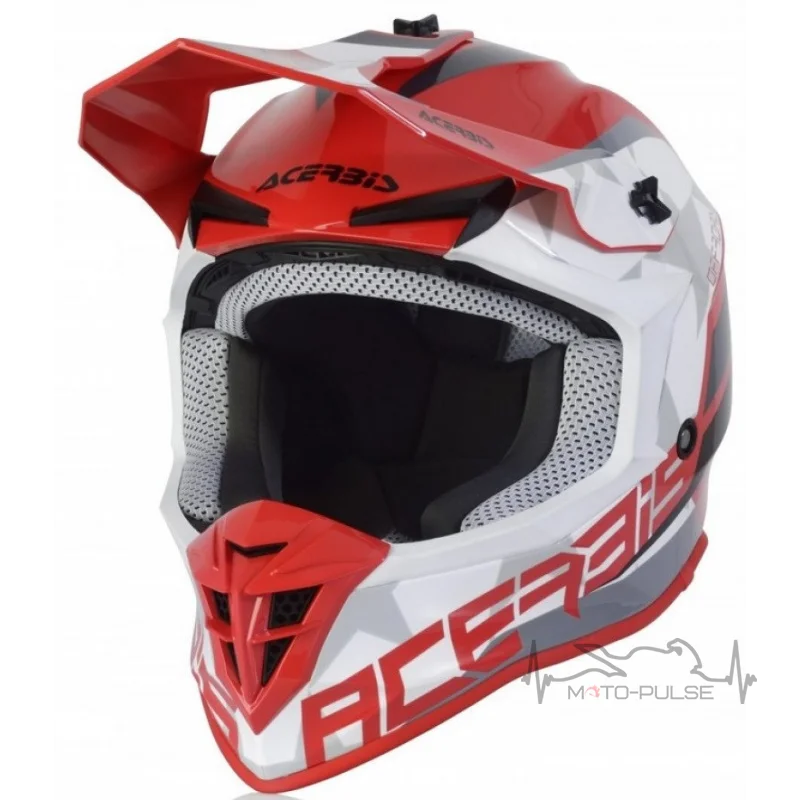 Мотошлем ACERBIS LINEAR red/white (L) 