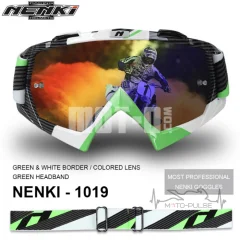 Очки кроссовые Nenki 1019 Green/ White