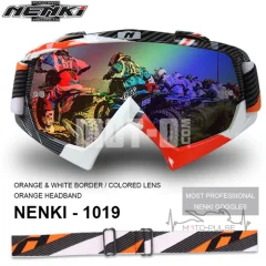 Очки кроссовые Nenki 1019 Orange/ White