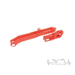 Слайдер цепи + ловушка Polisport Chain guide + swingarm slider - Honda [Red]