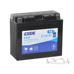Аккумулятор 10А EXIDE ET12B-BS =  150*70*130