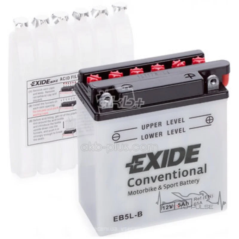 
Аккумулятор 5А EXIDE EB5L-B = YB5L-B