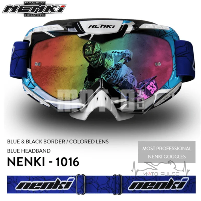 Очки кроссовые Nenki 1016 Blue/ Black