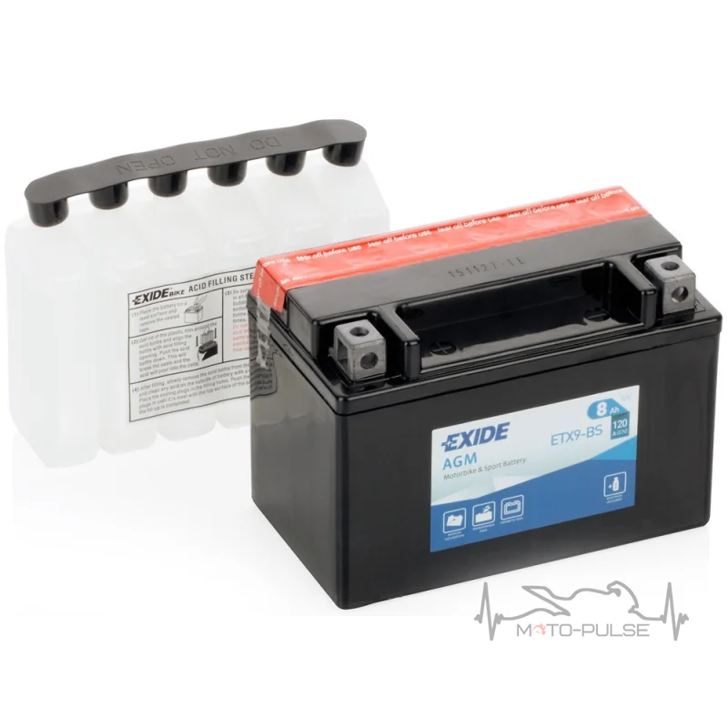 АКБ 8А EXIDE ETX9-BS = YTX9-BS (150*87*105)
