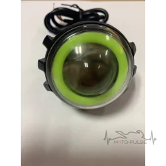 ДХО влагозащ LED линза с ободком "ангельский глаз ЗЕЛЕНЫЙ" с креплением под зеркало