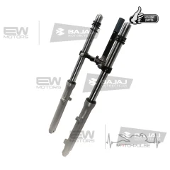 Вилка передняя в сборе Bajaj Boxer (Барабанный тормоз)  PF121026