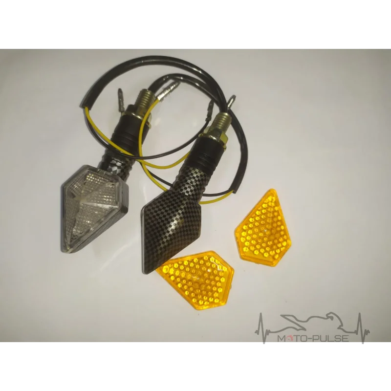 Повороты диодные треугольные D-09 (синий цвет)
