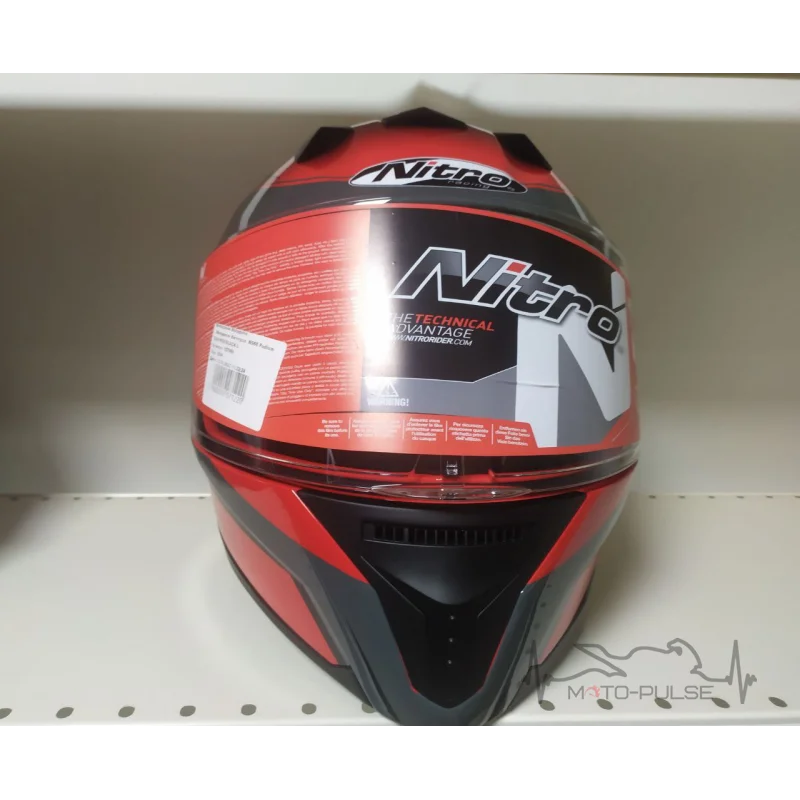 Мотошлем Nitro N560 Podium GUN/RED/BLACK M