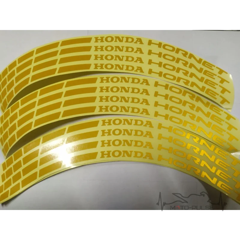 Наклейки на диск Honda Hornet yellow