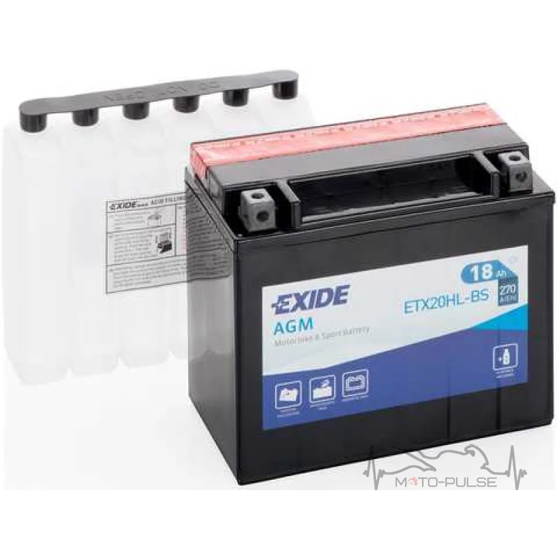 Аккумулятор 18А EXIDE ETX20HL-BS = YTX20HL-BS 175*87*155