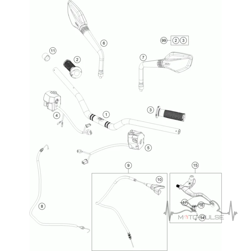Руль KTM Duke 200 94102001000