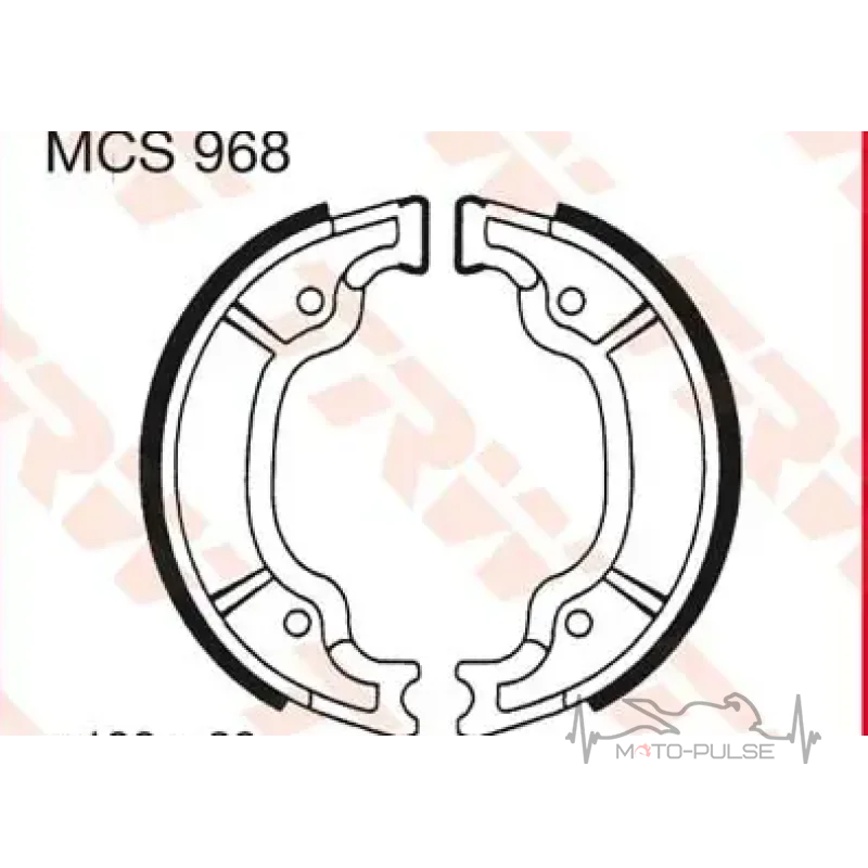Колодки тормозные LUCAS MCS968 = MCS968:009 YBR 125