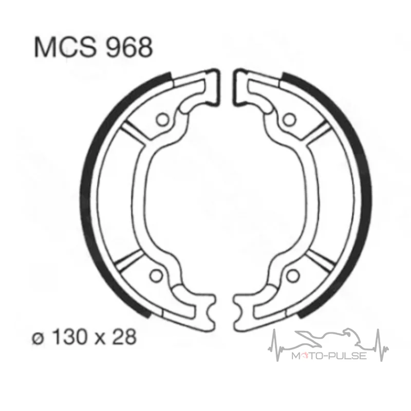 Колодки тормозные LUCAS MCS968 = MCS968:009