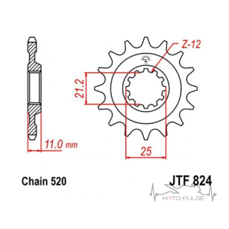Звезда передняя 520-15 JTF824.15