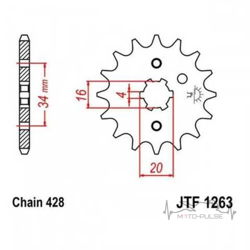 Звезда передня 428-14 JTF1263.14