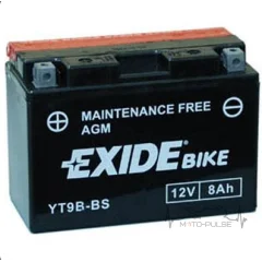 АКБ 8А EXIDE YT9B-BS = ET9B-BS 150*70*105