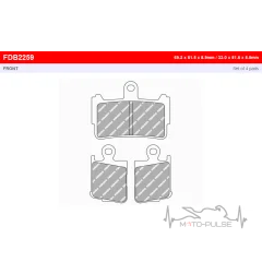 Тормозные колодки FDB2259ST