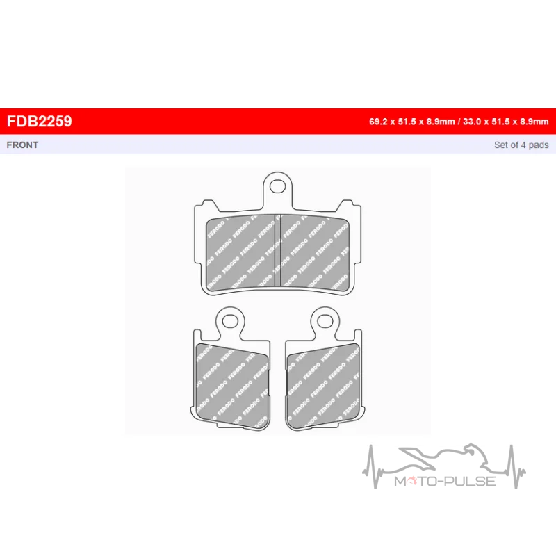 Тормозные колодки FDB2259ST