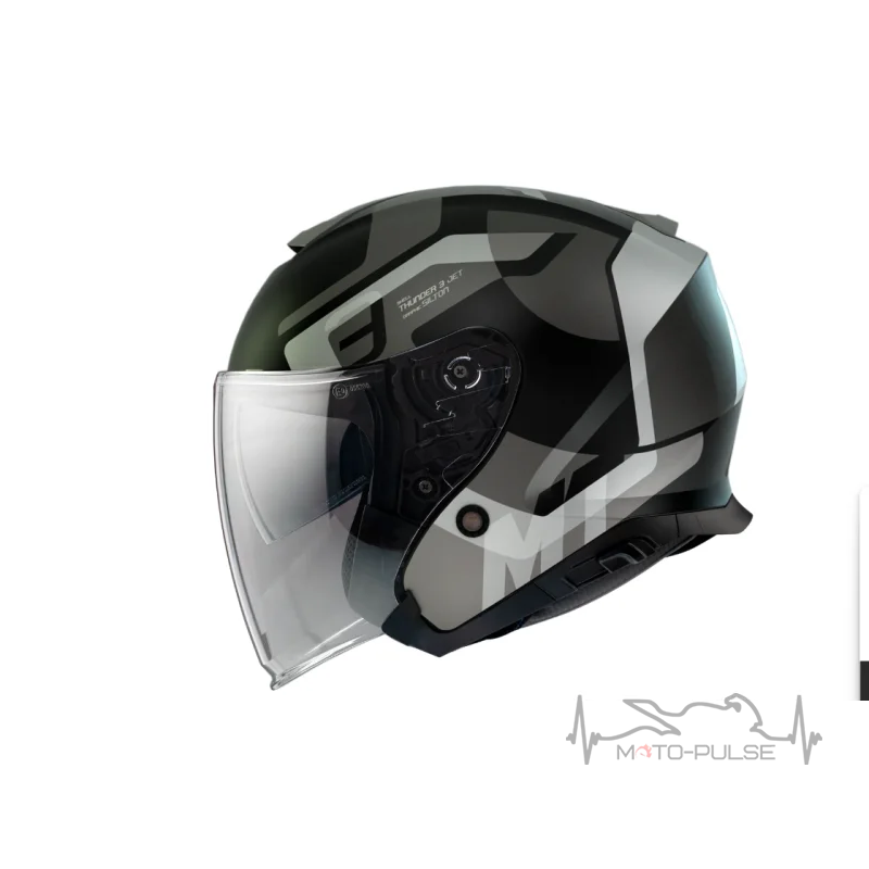 Мотошлем Открытый MT Thunder 3 Jet Silton B2 Matt Grey (XL)