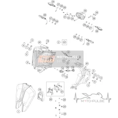 Подсветка номера KTM Adventure 1290 61914047000