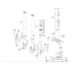 Стопорное кольцо вилки KTM 390 43578044