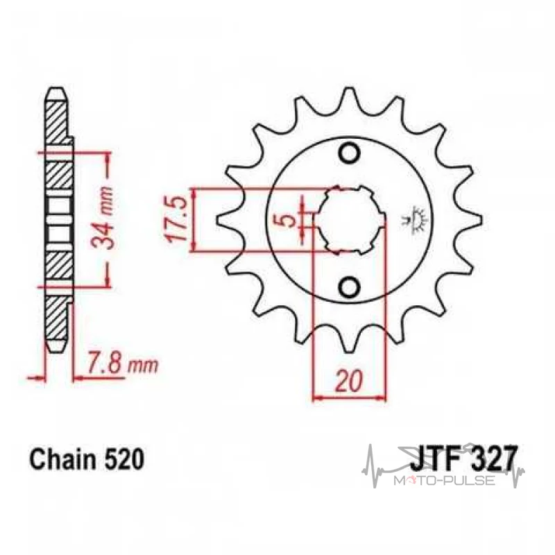 Звезда передняя 520*13 JTF327.13