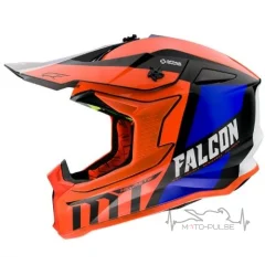 Мотошлем MT FALCON Warrior Синий/Черный/Белый (M)
