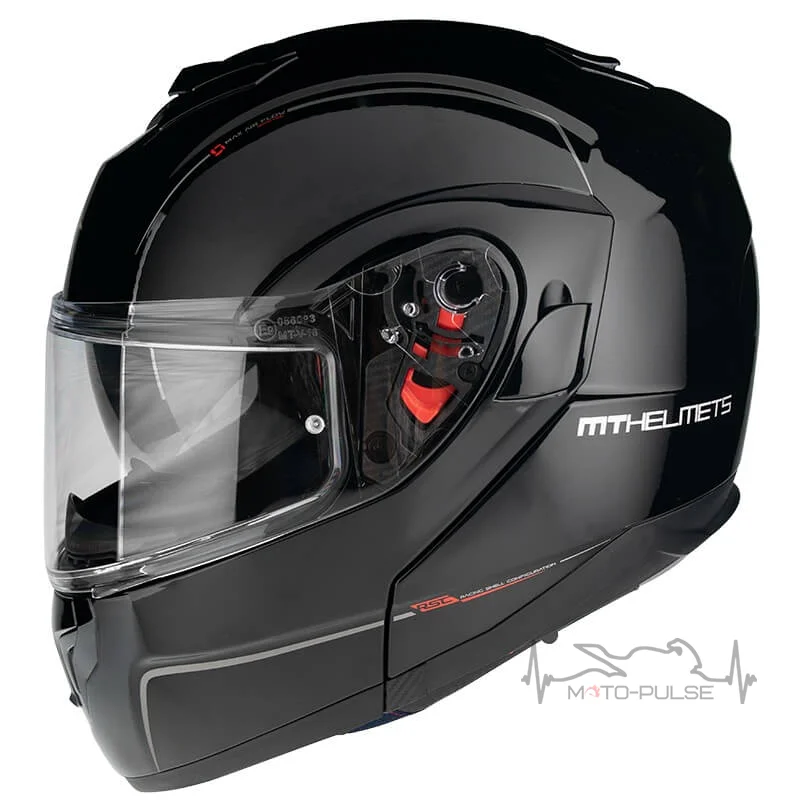 Мотоциклетный шлем Flip-UP MT Atom Black Matt (XL)