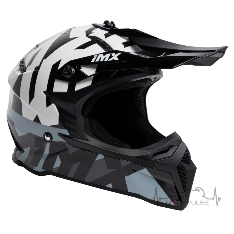 Мотошлем Кросс/Эндуро IMX Black/White/Grey (L)