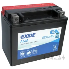 АКБ 10А EXIDE YTX12-BS = ETX12-BS 150*87*130