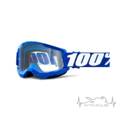 Очки кроссовые 100% STRATA 2 Goggle Blue - Clear Lens