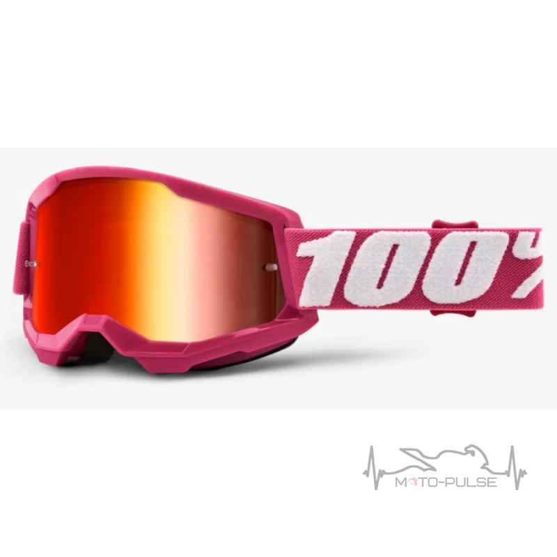 Очки кроссовые 100% STRATA 2 Goggle Fletcher - Mirror Red Lens