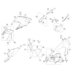 Пластик задний левый KTM Adventure 1290 61908044044