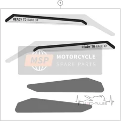 Наклейки подрамника KTM 1290 Adventure (2021+) 61903099000