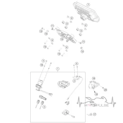 Комплект замков зажигания KTM 890 Adveture 63511066044