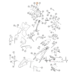 Заглушка правая KTM 790 890 Adventure 63514011080