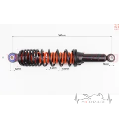 Амортизатор задний 340мм*d63мм (втулка 12мм/втулка 12мм) к-кт 2 шт (BOXER BM/ВМX не оригинал)