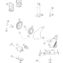 Прокладка крышки генератора KTM EXC 2024 A44030040000