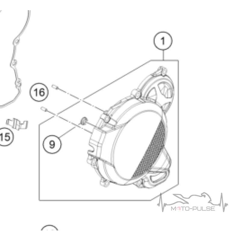Крышка генератора KTM EXC 250 300 2024 A44030502044C1